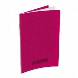 Cahier polypro 17X22 PP Rose 90G 96P Seyès