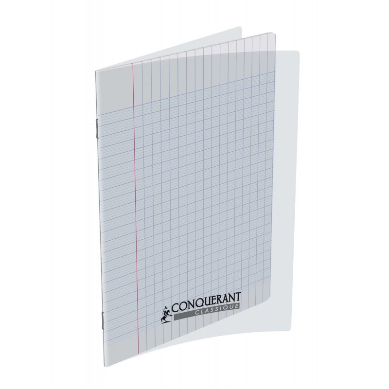 Cahier polypro 17X22 PP Incolore 90G 96P Seyès