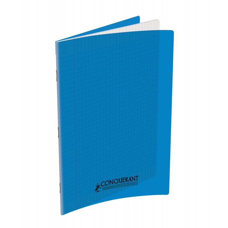 Cahier polypro 21X29.7 PP Bleu 90G 96P Seyès