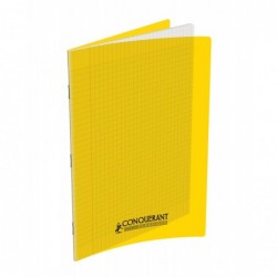 Cahier polypro 21X29.7 PP Jaune 90G 96P Seyès