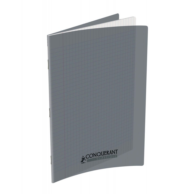Cahier polypro 21X29.7 PP Gris 90G 96P Seyès