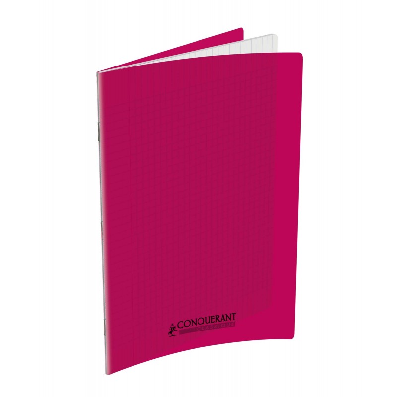 Cahier polypro 24X32 PP Rose 90G 96P Seyès