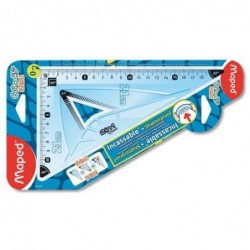 MAPED Equerre 2 en 1 - 60°/45° 21 cm incassable