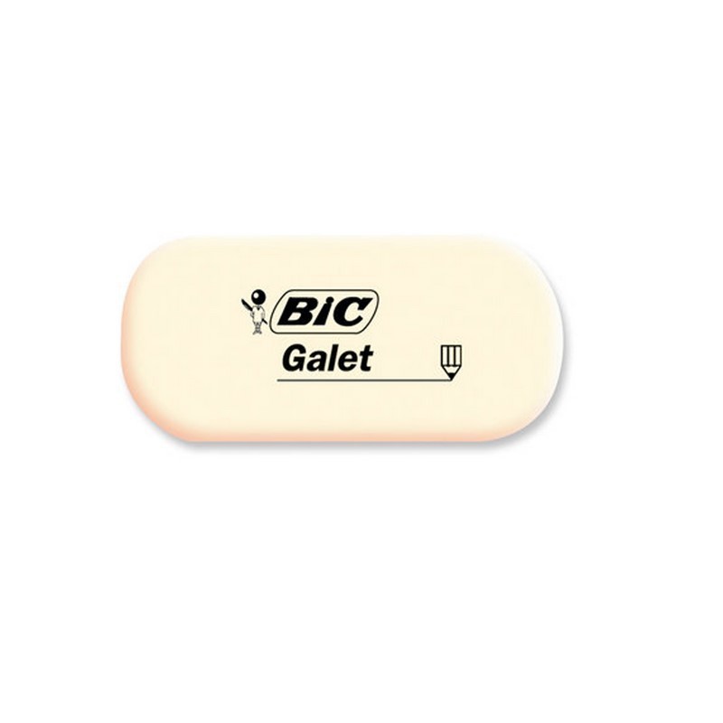 TIPP EX Gomme blanche caoutchouc ovale GALET