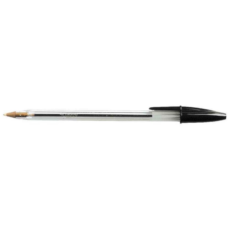 BIC Stylo à bille pointe moyenne encre noire  CRISTAL