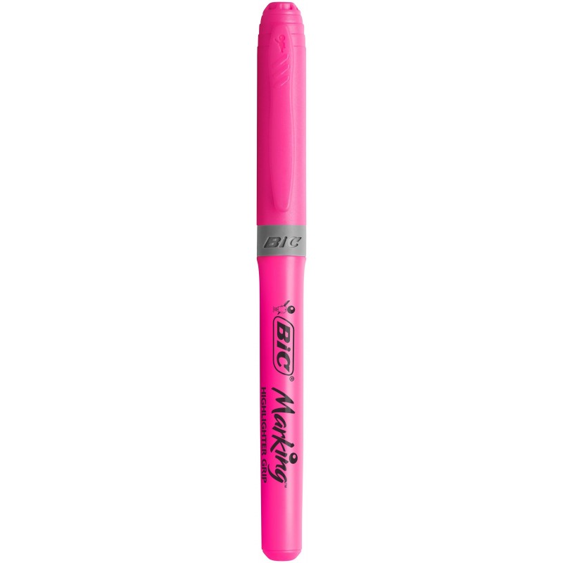 BIC Surligneur rose Brirteliner Grip