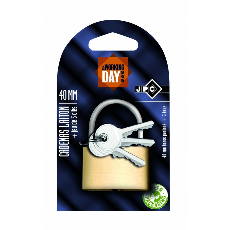 Cadenas Laiton 40MM + 3 CLES