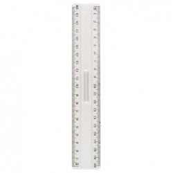 Double décimètre plastique 20cm