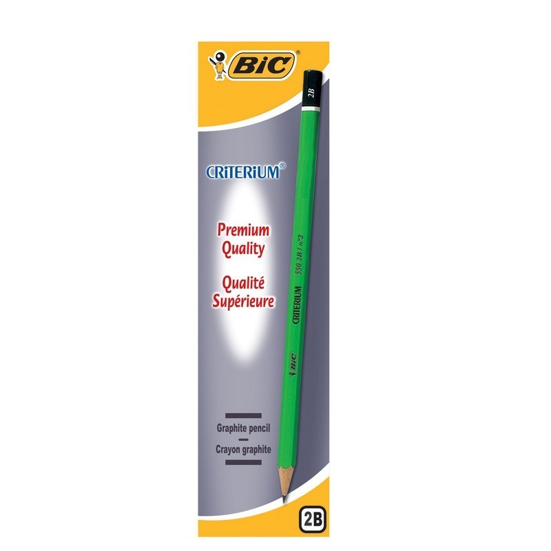 BIC Crayon graphite tête trempée mine 2B CONTE