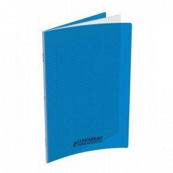 Cahier polypro 24X32 PP Bleu 90G 48P Seyès