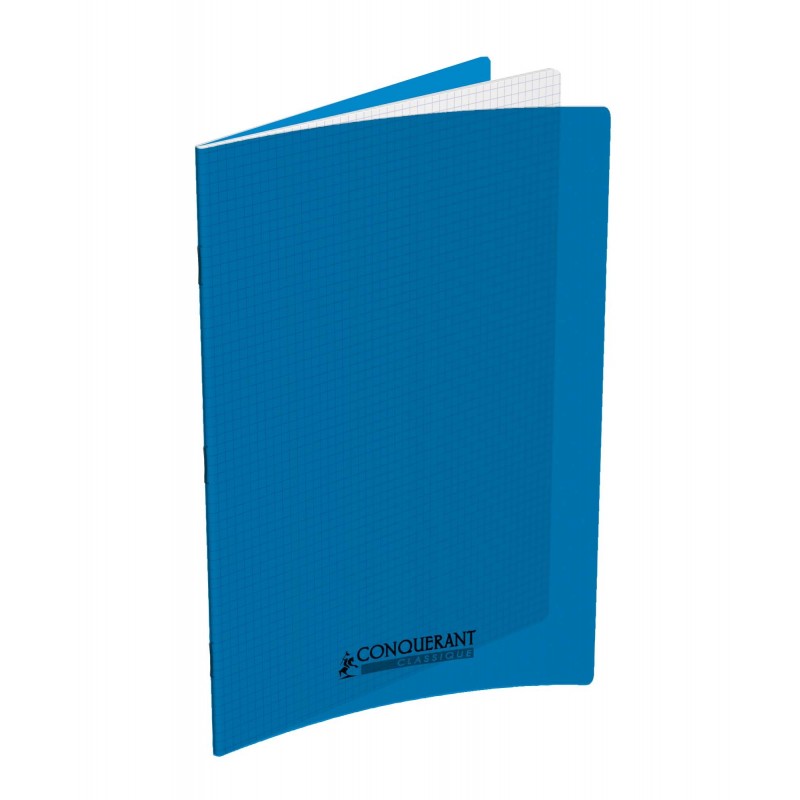 Cahier polypro 24X32 PP Bleu 90G 96P 5x5