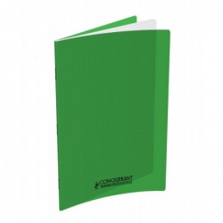 Cahier polypro 24X32 PP Vert 90G 96P 5x5