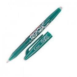 PILOT Stylo à bille encre gel (s'efface à l'aide de la gomme en bout de stylo) FRIXION coloris vert