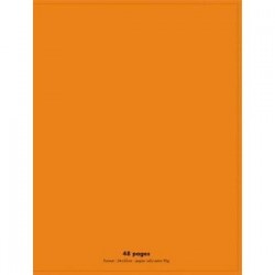 Cahier polypro 24X32 PP Orange 90G 48P Seyès