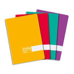 Cahier 17x22cm, 96p, grands...