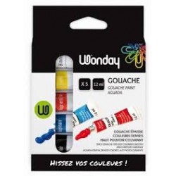 Boîte de 5 tubes de gouache...