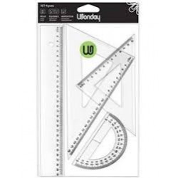 Kit de 4  traçage (1 Règle...