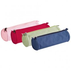 Trousse ronde en textile...